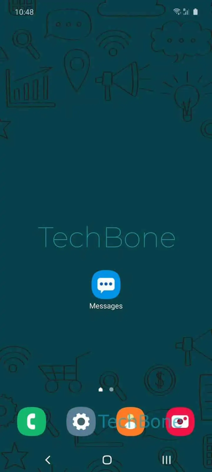 Delete a Conversation in Messages – Oxygenos 10: step 1 – Open the Messages app