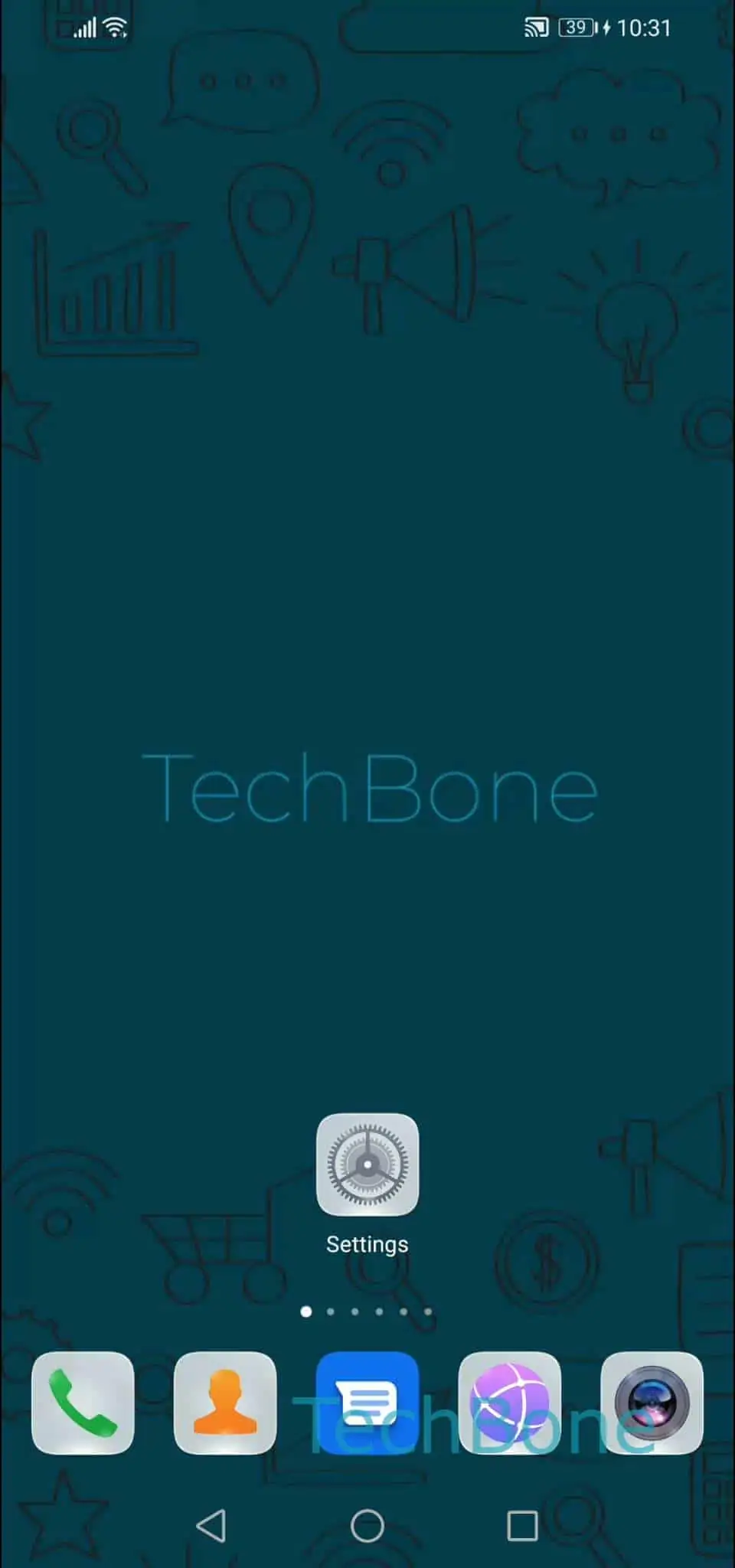 Enable or Disable Flash Notification Light – EMUI: step 1 – Open the Settings