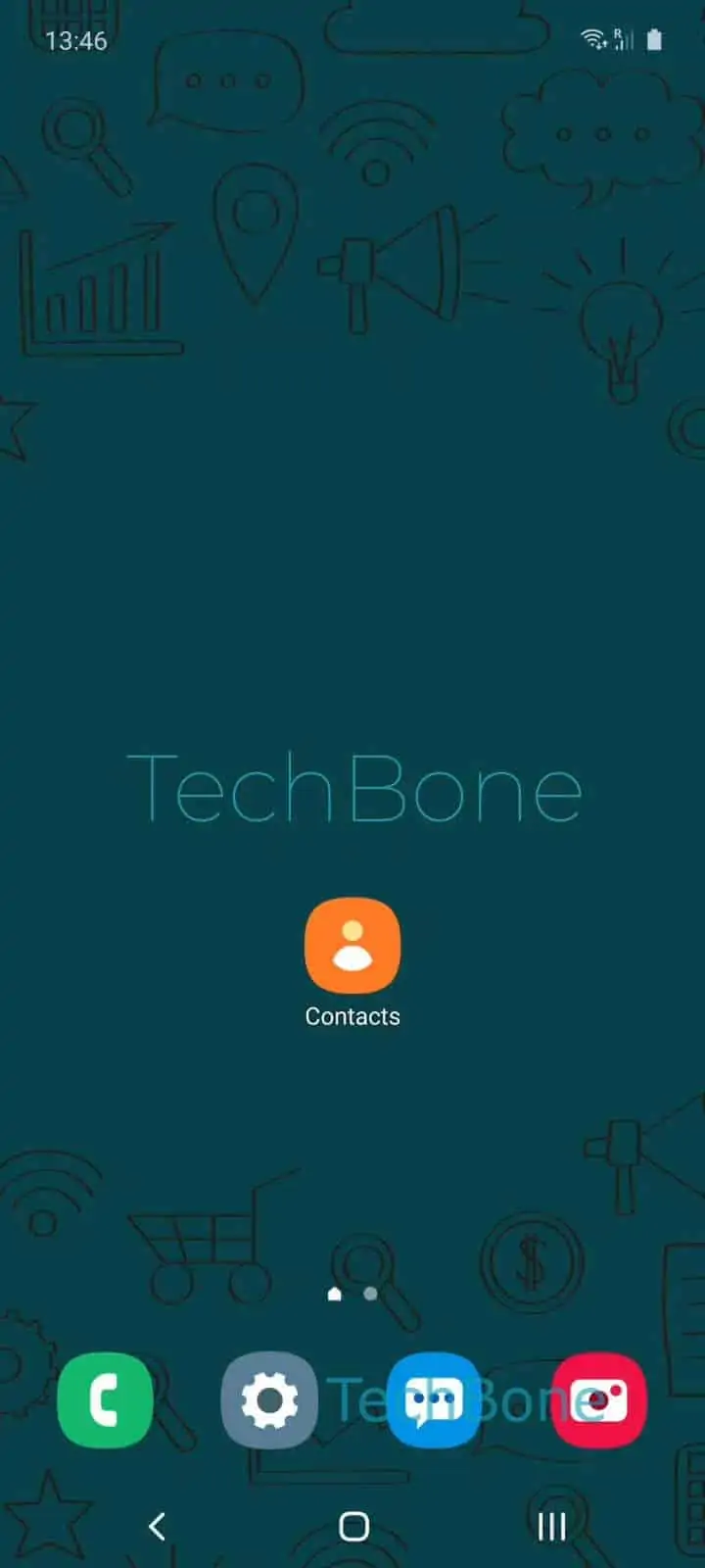Add a Contact Photo – Oxygenos 10: step 1 – Open the Contacts app