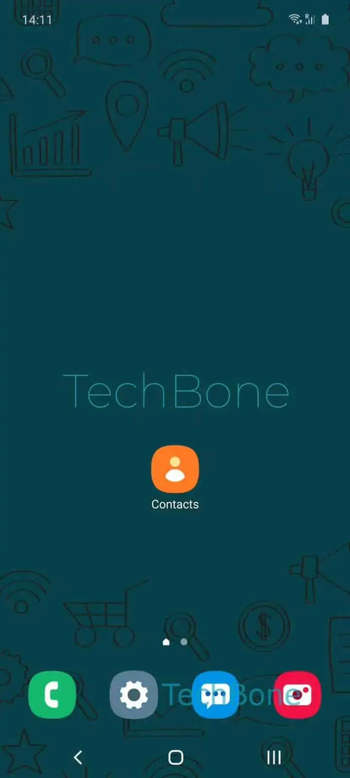 Merge Duplicate Contacts – Oxygenos 10: step 1 – Open the Contacts app