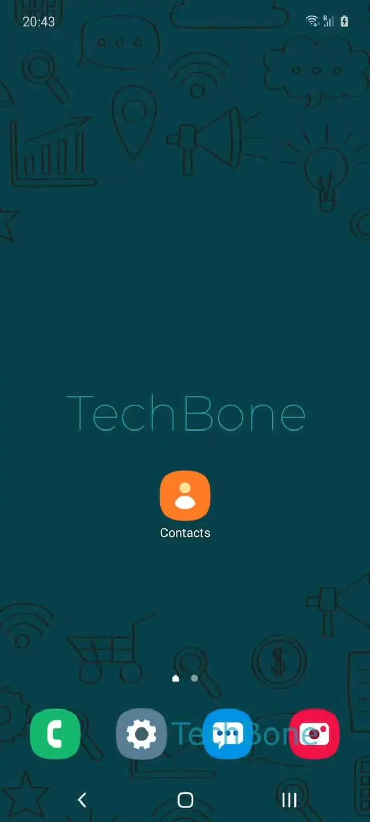 Create Contact Group – Oxygenos 10: step 1 – Open the Contacts app