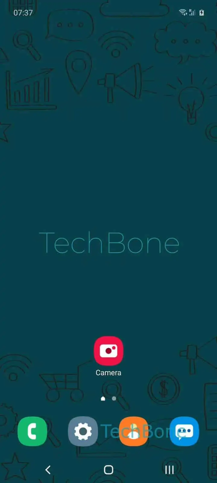 Camera Timer: Set the Self-Timer – Oxygenos 10: step 1 – Open the Camera app