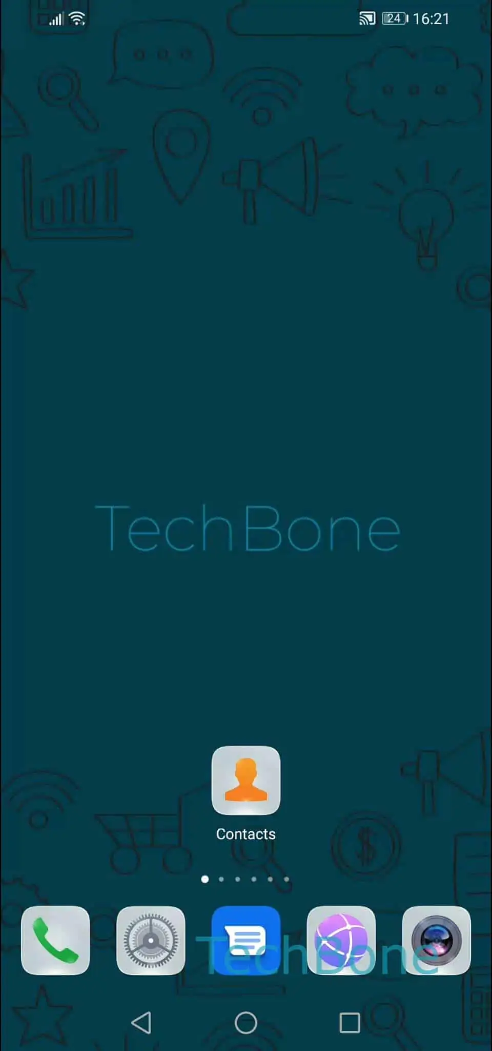 Remove a Member from a Contact Group – EMUI: step 1 – Open the Contacts app