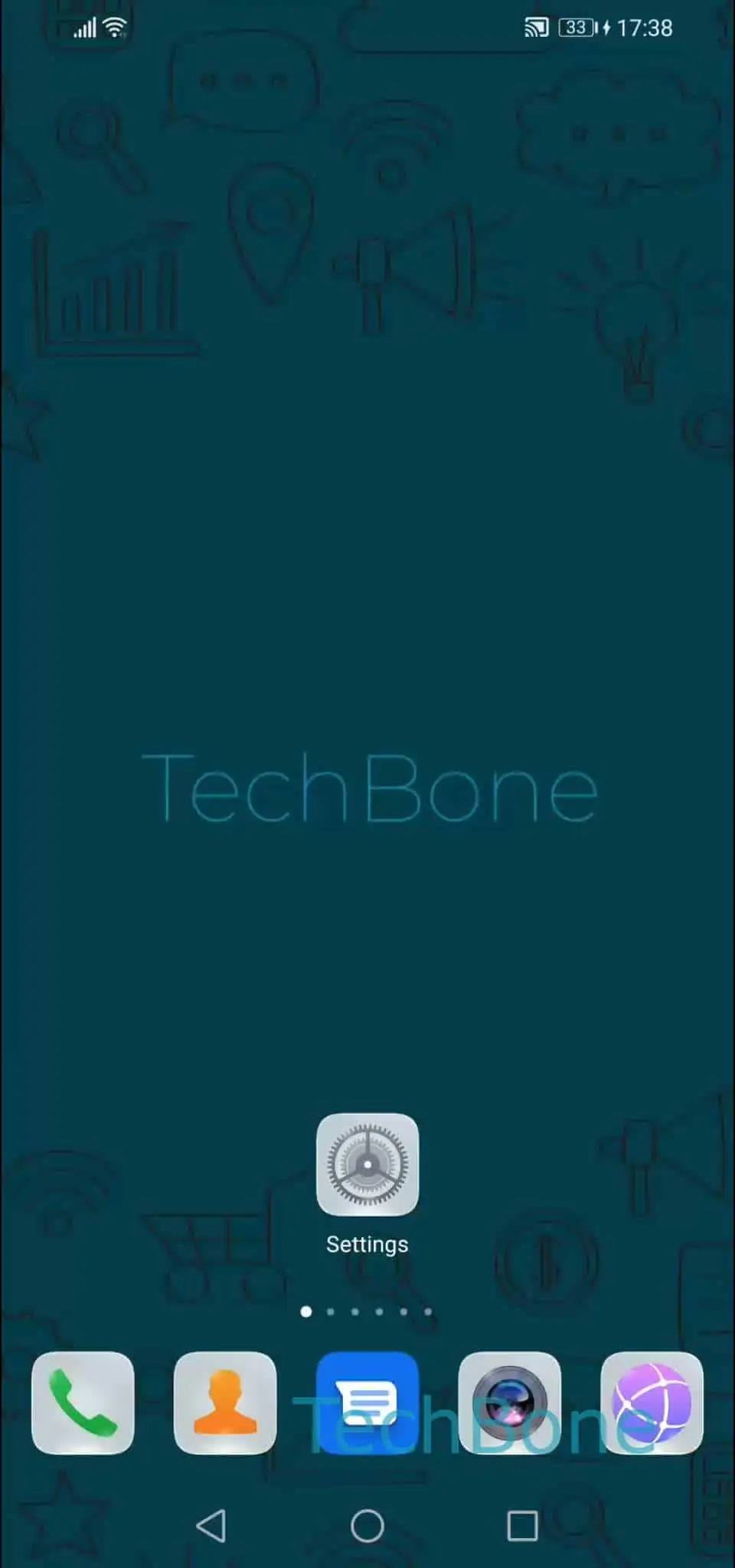 Fingerprint Sensor as Camera Shutter – EMUI: step 1 – Open the Settings