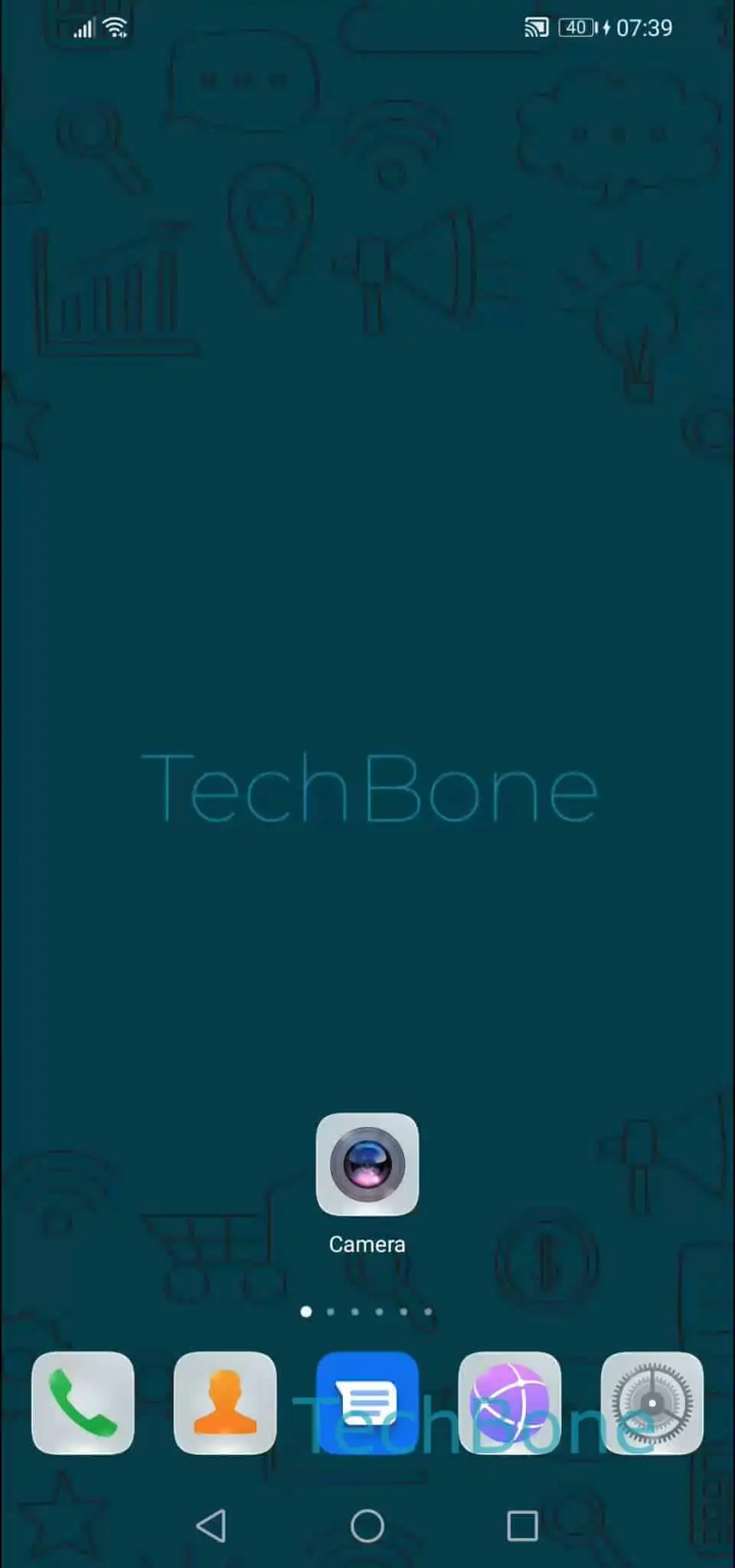 Set Memory Card as Preferred Storage – EMUI: step 1 – Open the Camera app