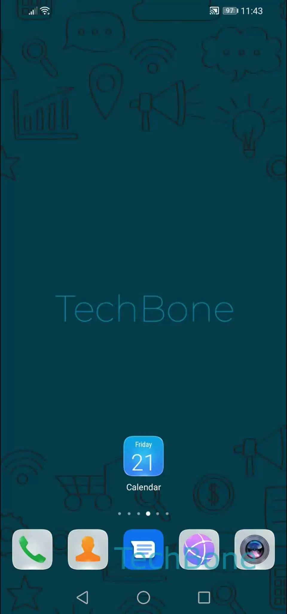 Manage Displayed Calendar Accounts – EMUI: step 1 – Open the Calendar app