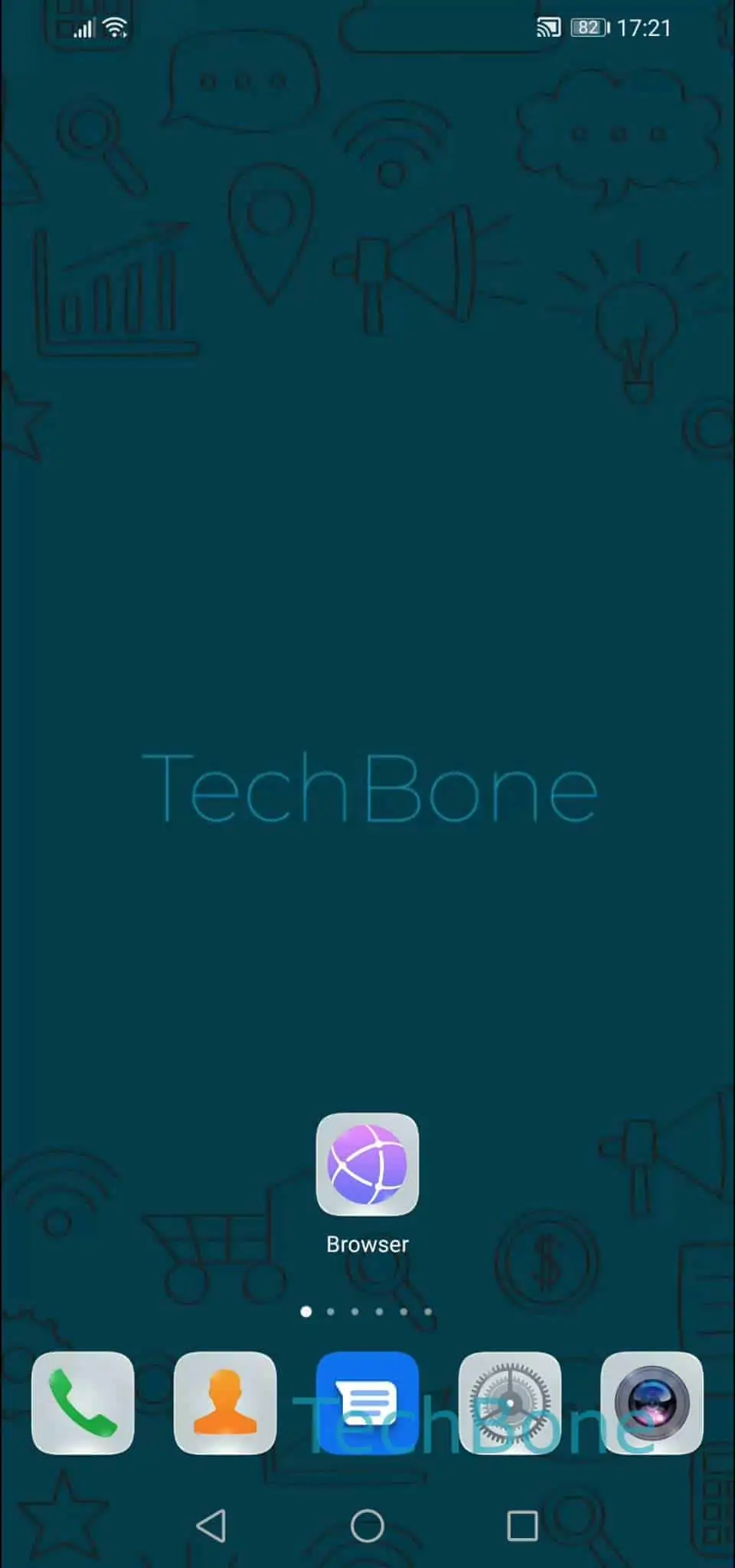 Share a Website Link – EMUI: step 1 – Open the Browser app