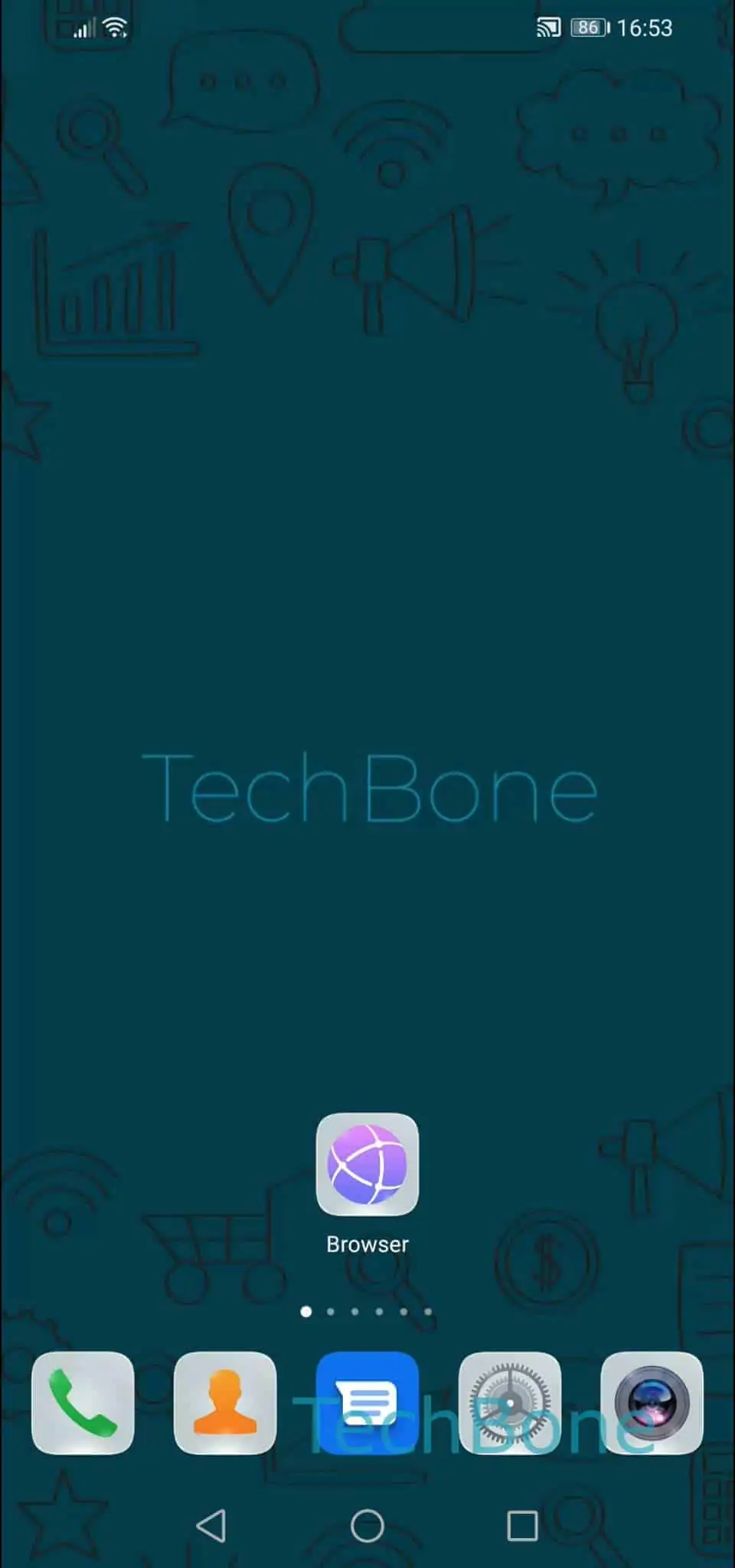 Close Browser Tabs – EMUI: step 1 – Open the Browser app