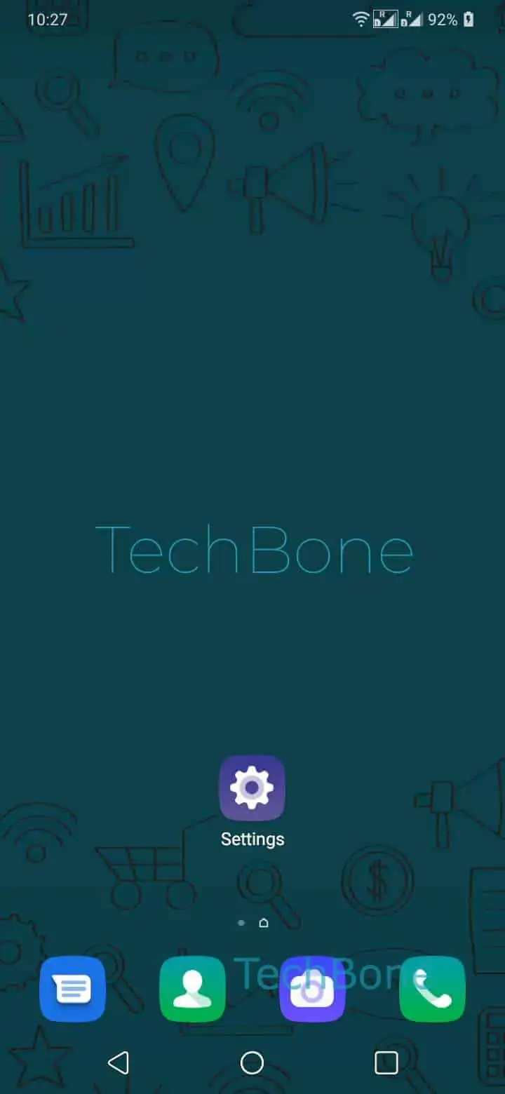 Quick Settings: Manage Toggles – EMUI: step 1 – Swipe with two fingers to open the quick settings