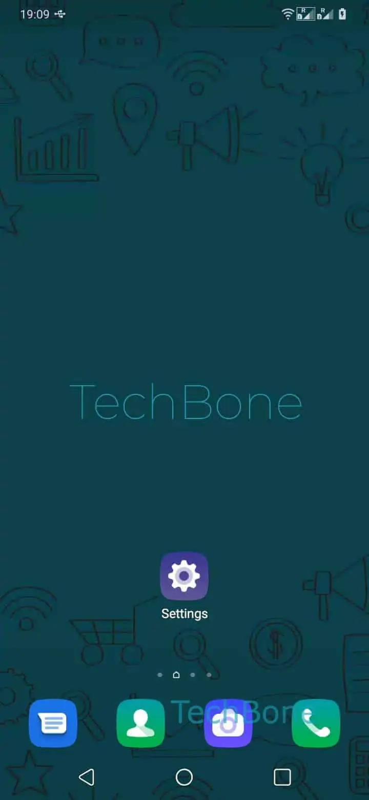 Decrypt Memory Card – EMUI: step 1 – Open the Settings