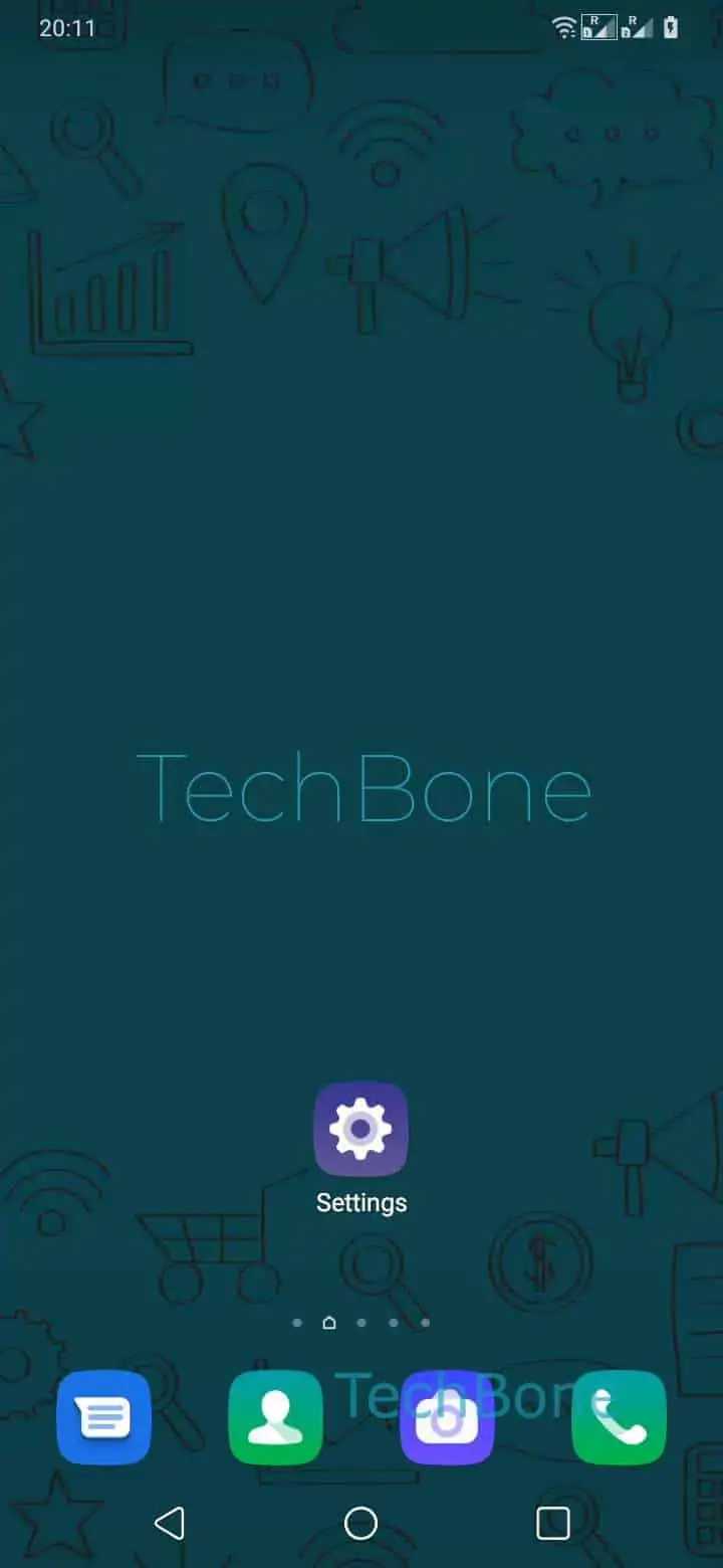 Change Default Home Launcher – Oxygenos 10: step 1 – Open the Settings