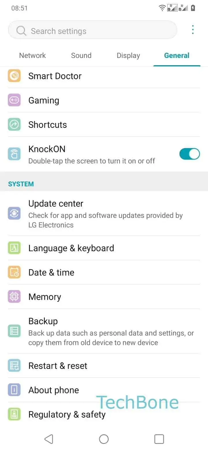 Set Date and Time Automatically – Oxygenos 10: step 1 – Open the Settings