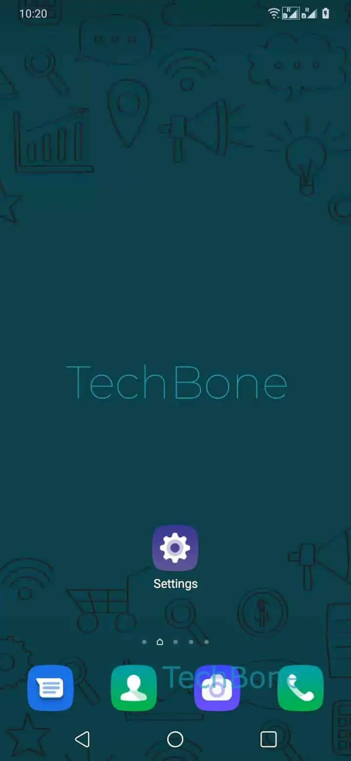 Add and Manage Personal Dictionary Words – Oxygenos 10: step 1 – Open the Settings