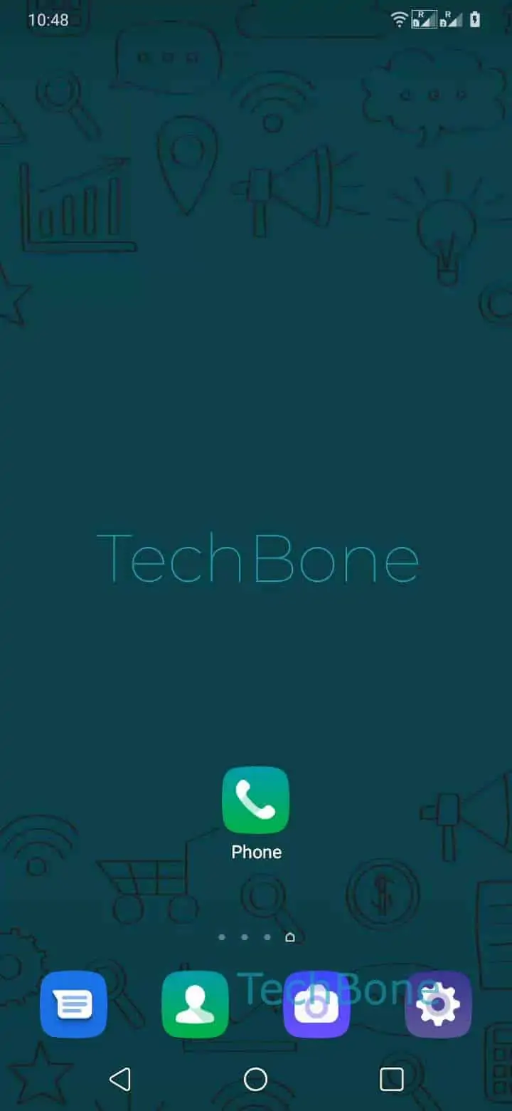 Make a Phone Call from the Dialer – One UI 2: step 1 – Open the Phone-App