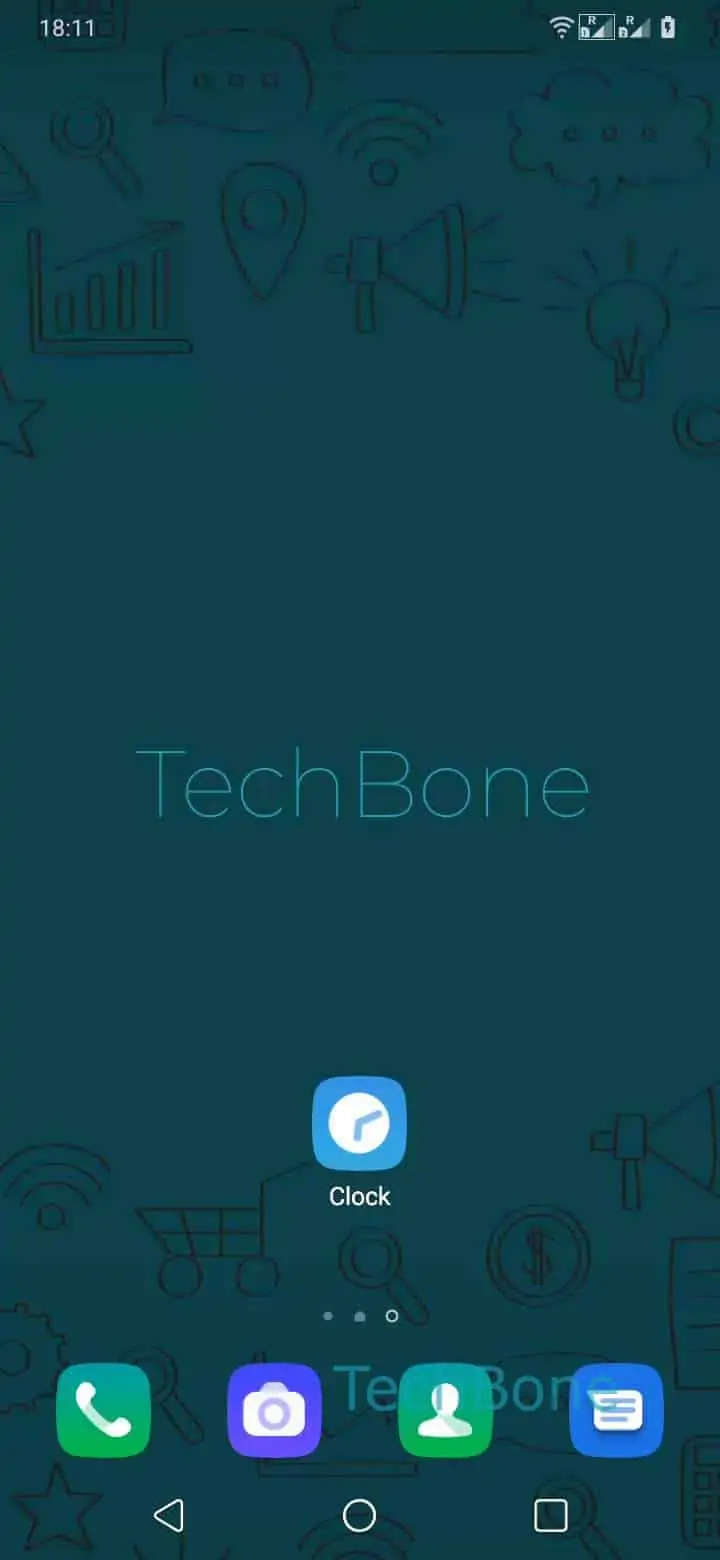 Turn an Alarm On or Off – Oxygenos 10: step 1 – Open the Clock app