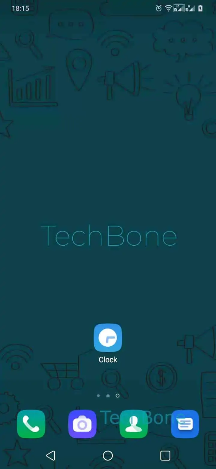 Delete an Alarm – Oxygenos 10: step 1 – Open the Clock app