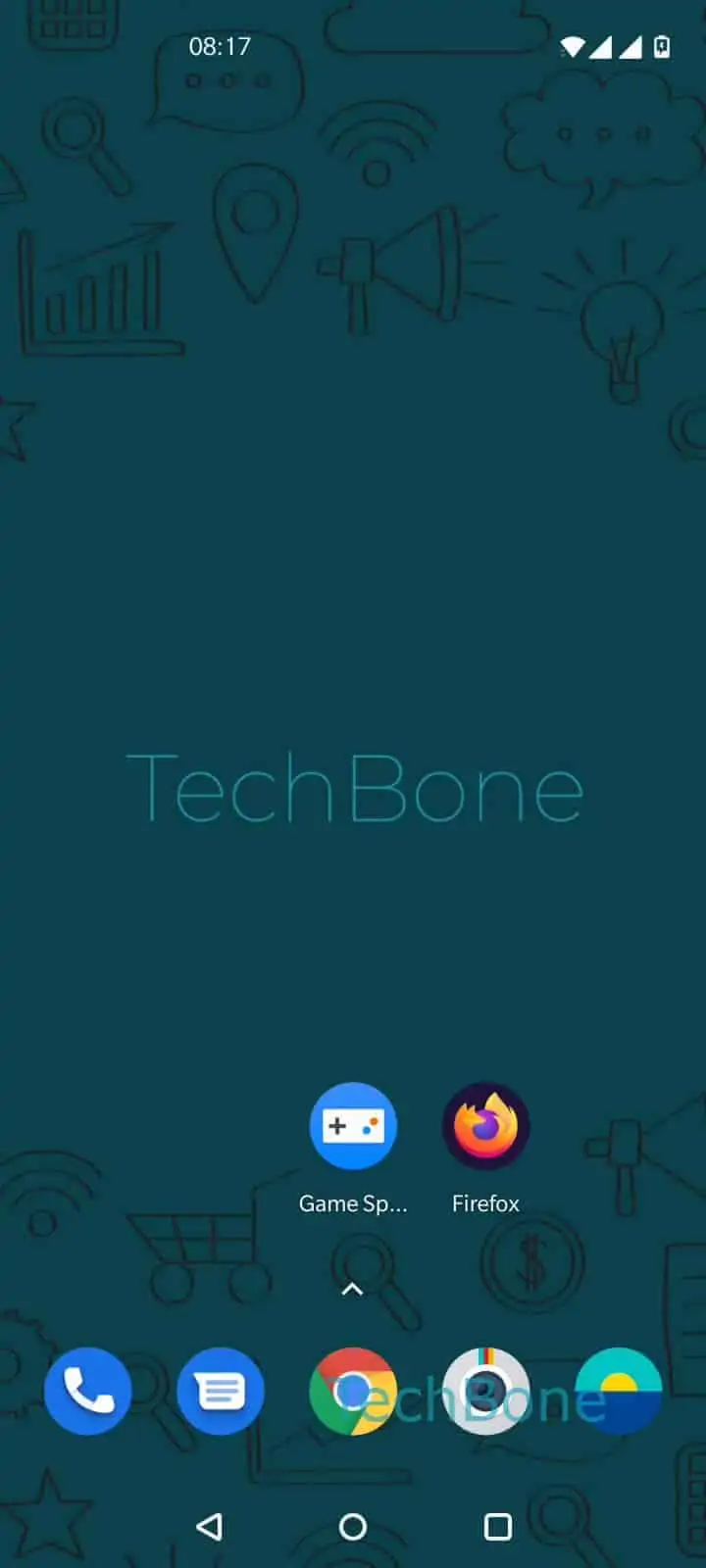 Add a New Home Screen Page – Oxygenos 10: step 1 – Tap and hold an app icon