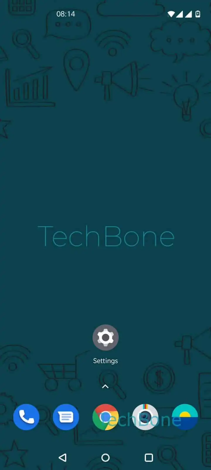 Change Preset Theme on Home and Lock Screen – Oxygenos 10: step 1 – Open the Settings