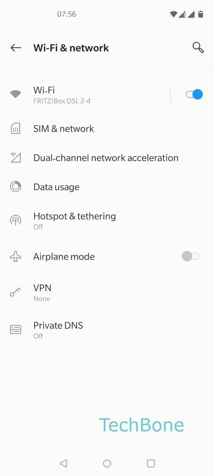 Show WiFi Password as QR Code – EMUI: step 1 – Open the Settings