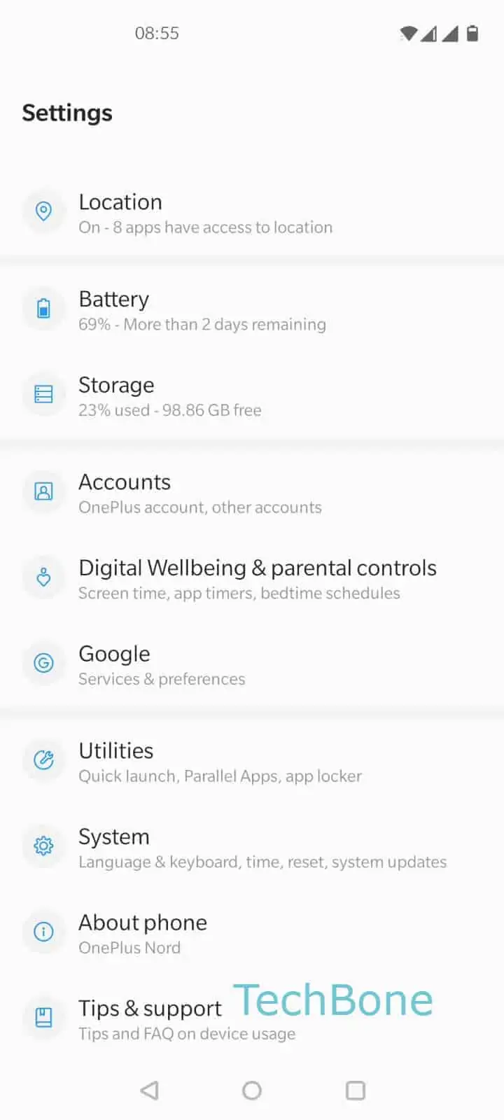 Turn On or Off USB-OTG – MIUI: step 1 – Open the Settings