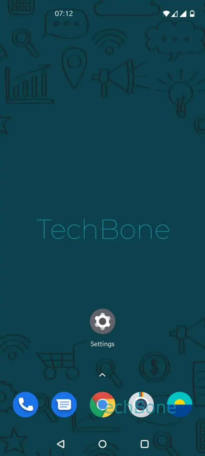 Set Date Manually – Oxygenos 10: step 1 – Open the Settings
