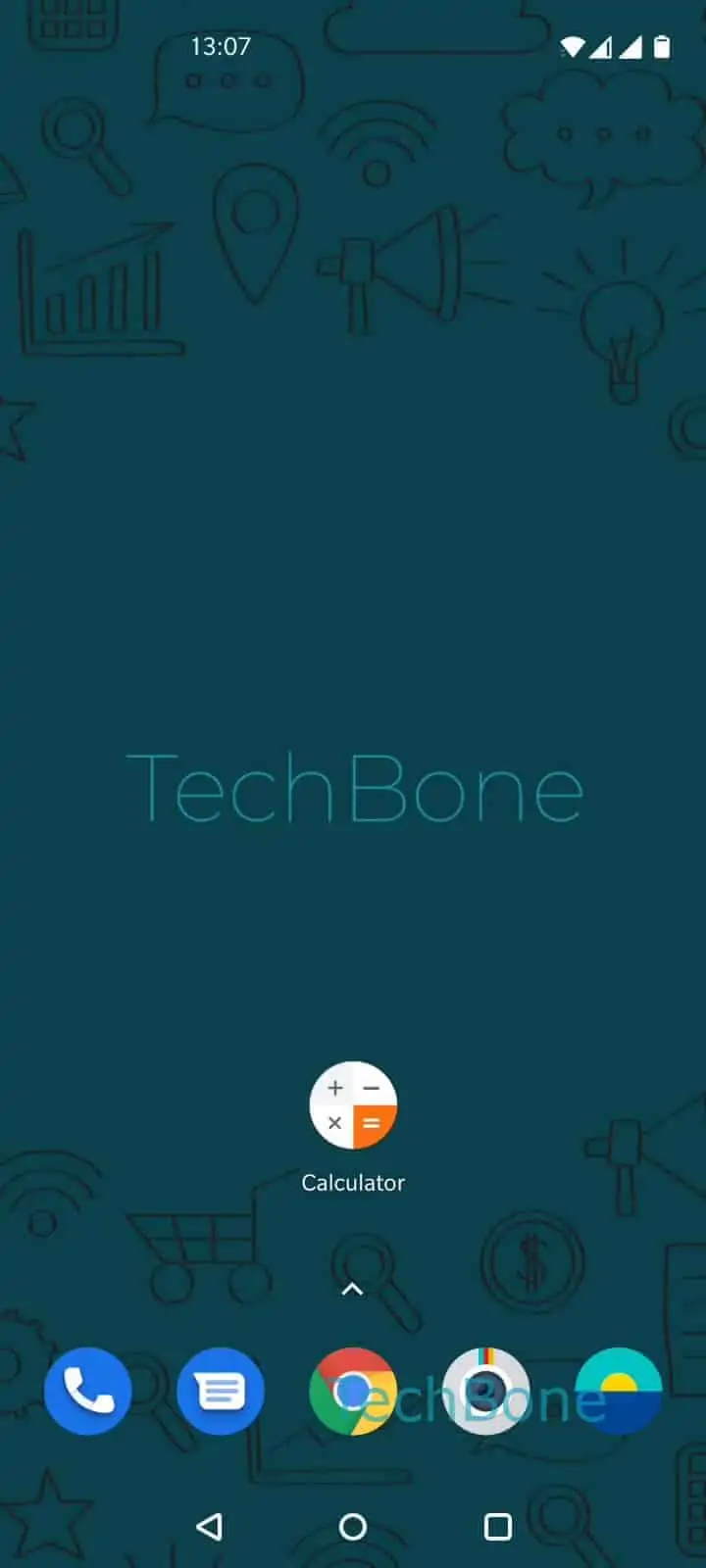 Enable the Scientific Calculator Mode – Oxygenos 10: step 1 – Open the Calculator app