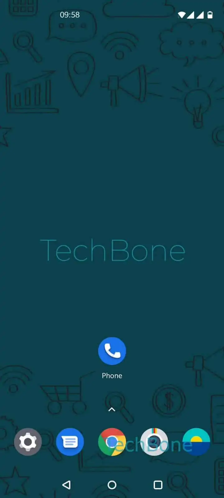 Set Dark or Light Theme for the Phone App – Oxygenos 10: step 1 – Open the Phone app