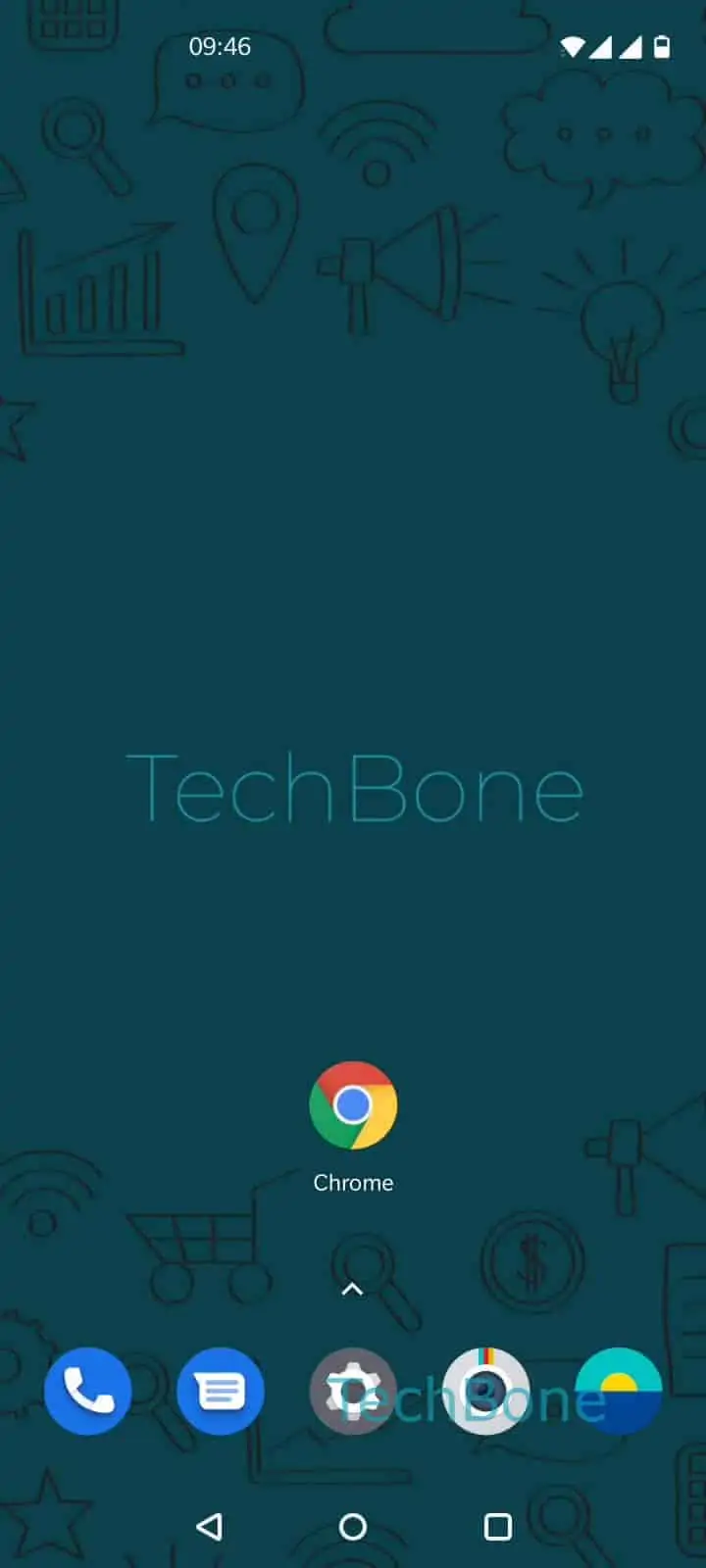 Switch Between Browser Tabs – Oxygenos 10: step 1 – Open the Chrome app