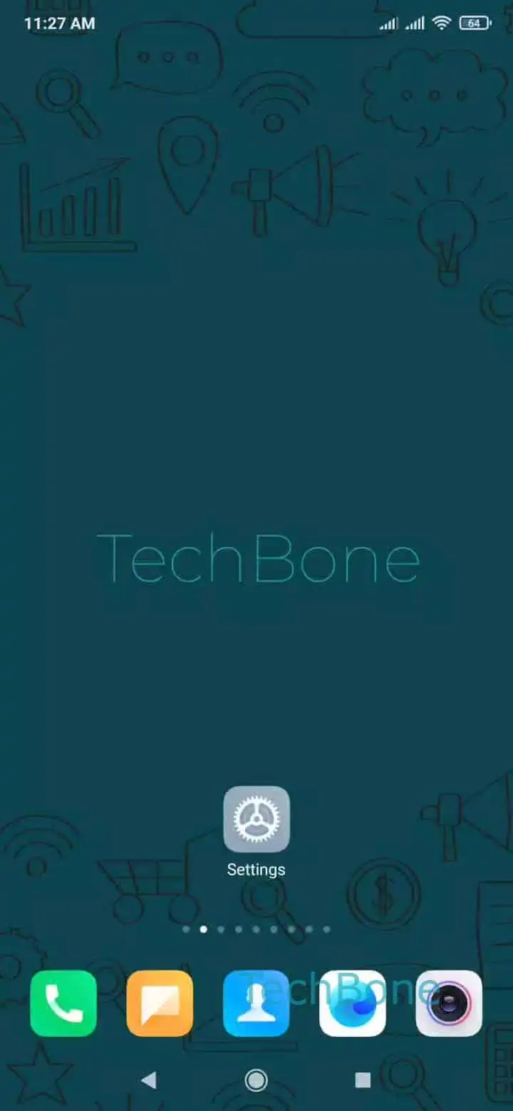 App Lock: Lock or Unlock Apps – MIUI: step 1 – Open the Settings