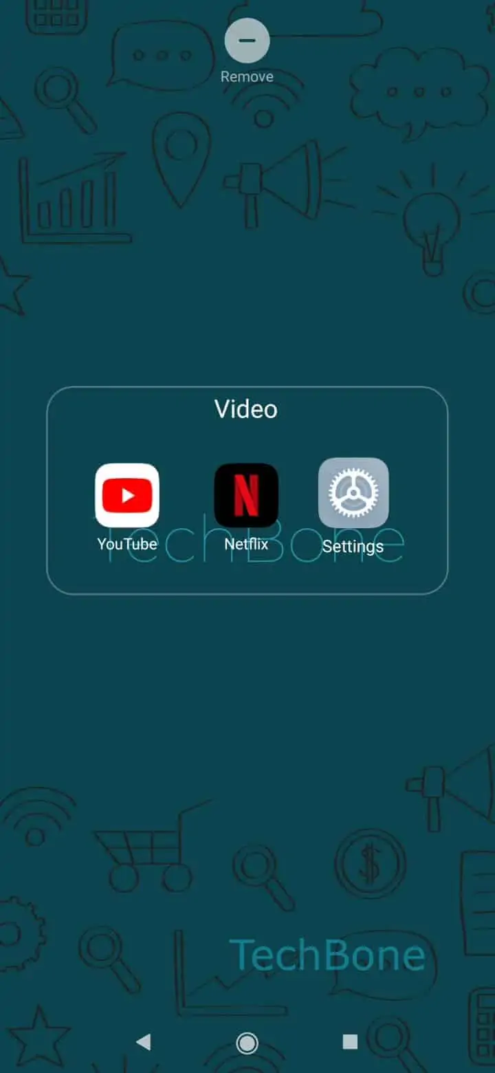 Remove App from Folder – EMUI: step 1 – Open a folder