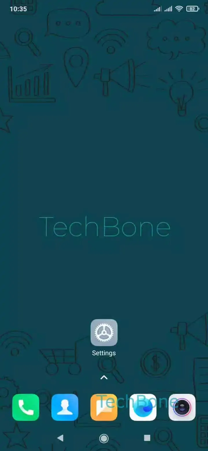 Go Back to Previous App Gesture – MIUI: step 1 – Open the Settings