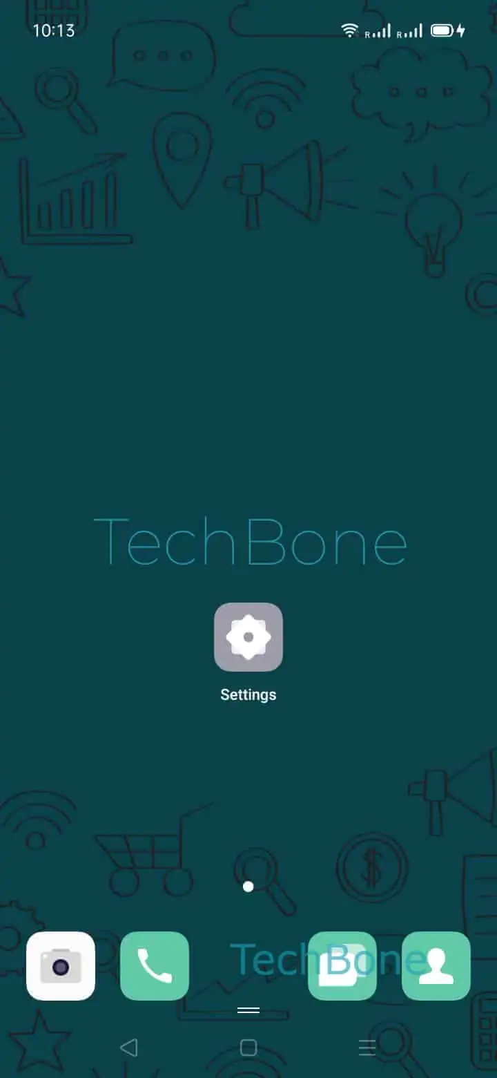 Auto-Hide Virtual Navigation Buttons – Coloros: step 1 – Open the Settings