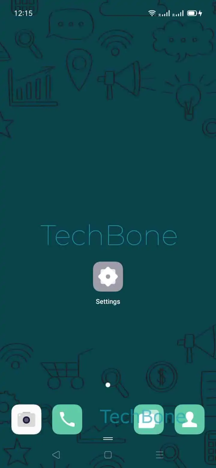 Hide Notification Content on Lock Screen – Coloros: step 1 – Open the Settings
