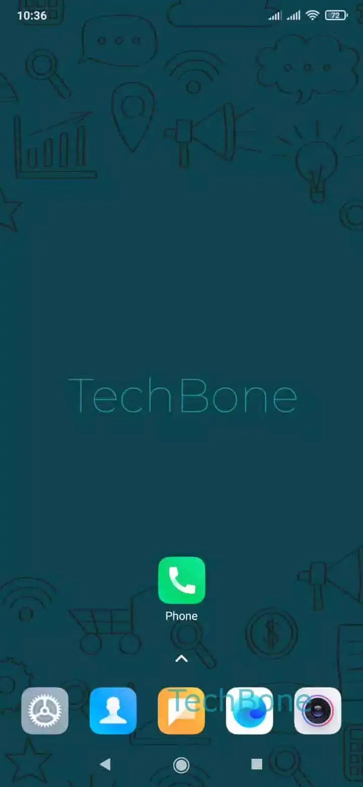 Turn On/Off Call Recording – MIUI: step 1 – Open the Phone app