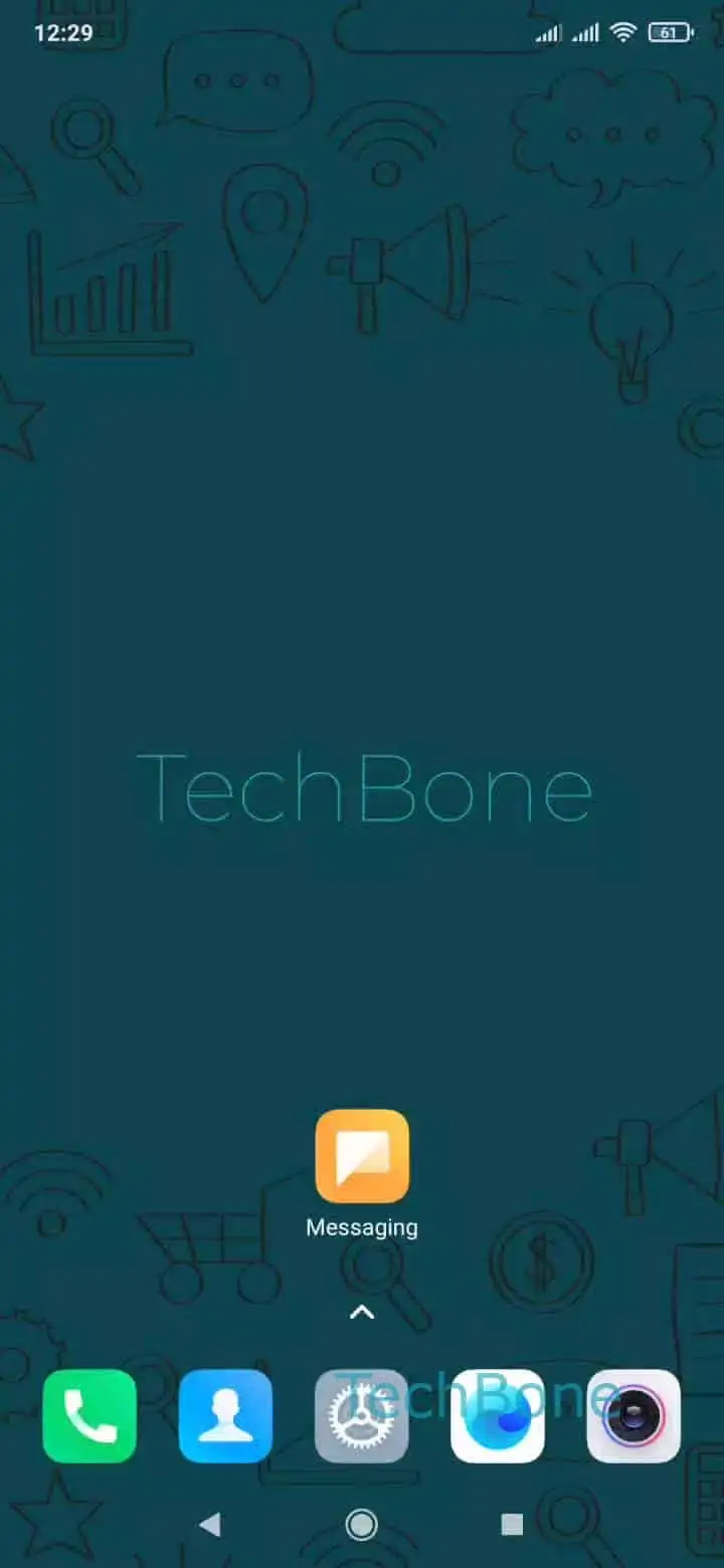 Pin a Conversation – MIUI: step 1 – Open the Messaging app