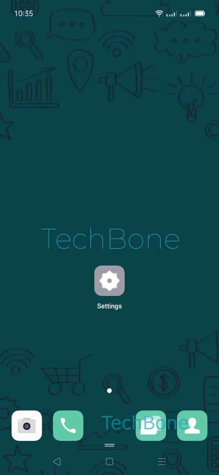 Restrict App Data Usage – Coloros: step 1 – Open the Settings