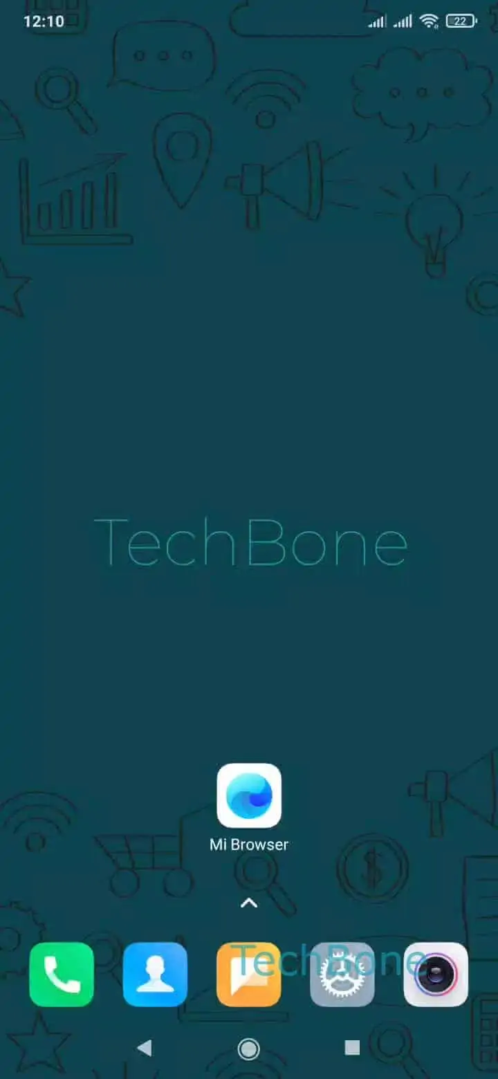 Enable Reading Mode in Mi Browser – MIUI: step 1 – Open the Mi Browser app