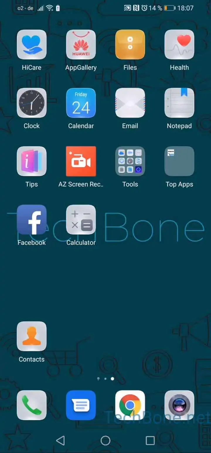 Restore Deleted Contacts – EMUI: step 1 – Open Contacts