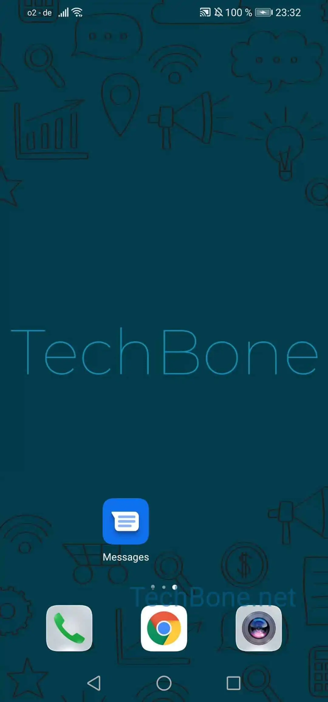 Restore Archived Conversations – EMUI: step 1 – Open Messages