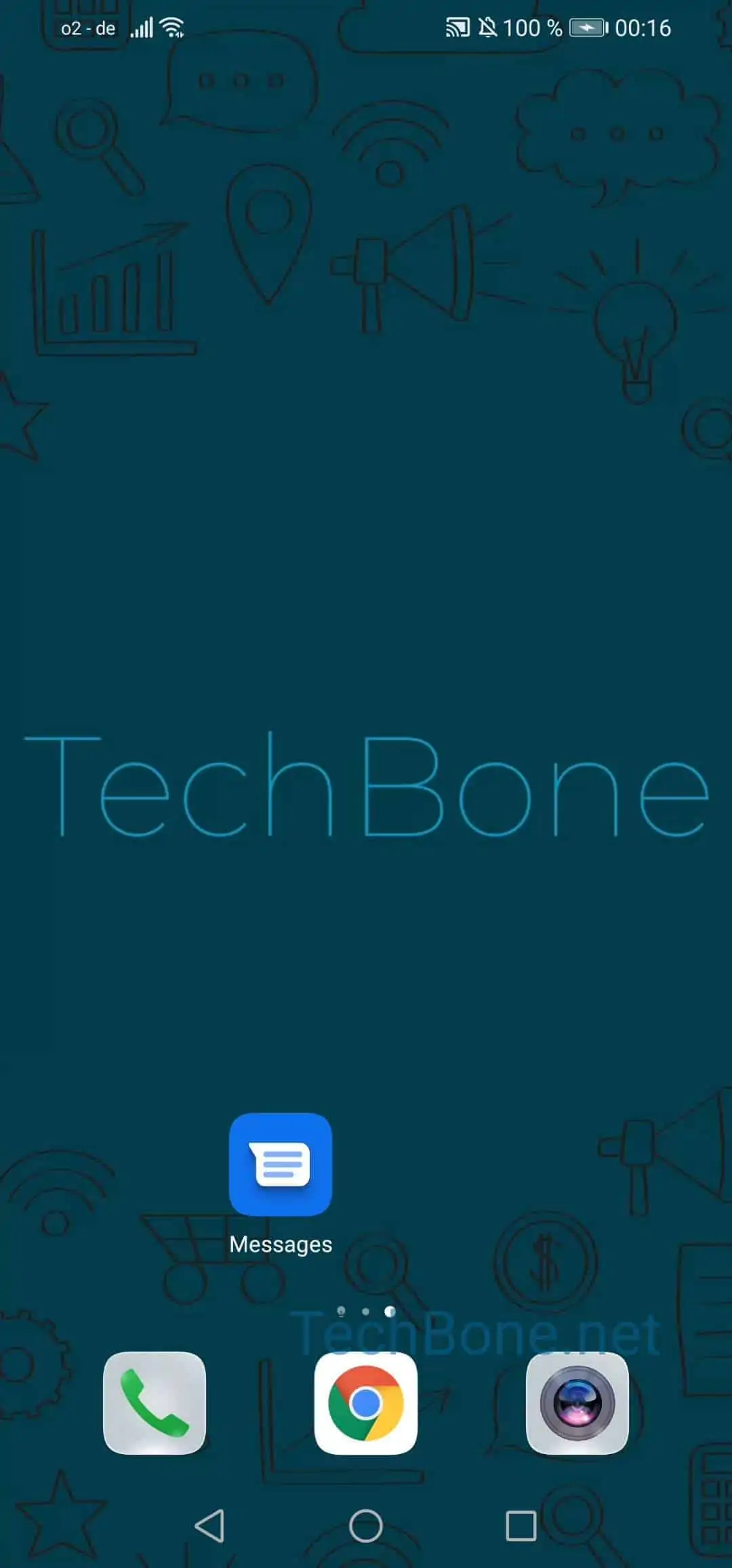 Turn Outgoing Message Sound On or Off – EMUI: step 1 – Open Messages