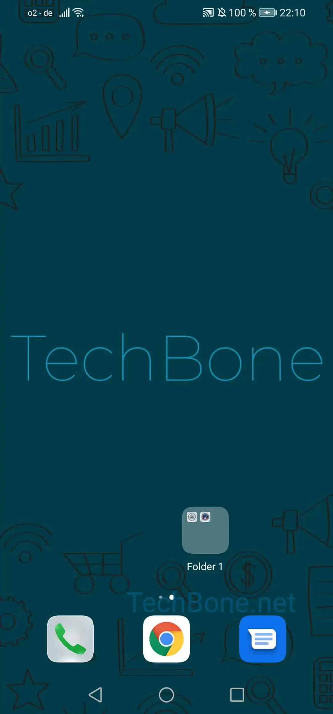 Rename a Home Screen Folder – EMUI: step 1 – Tap on a folder