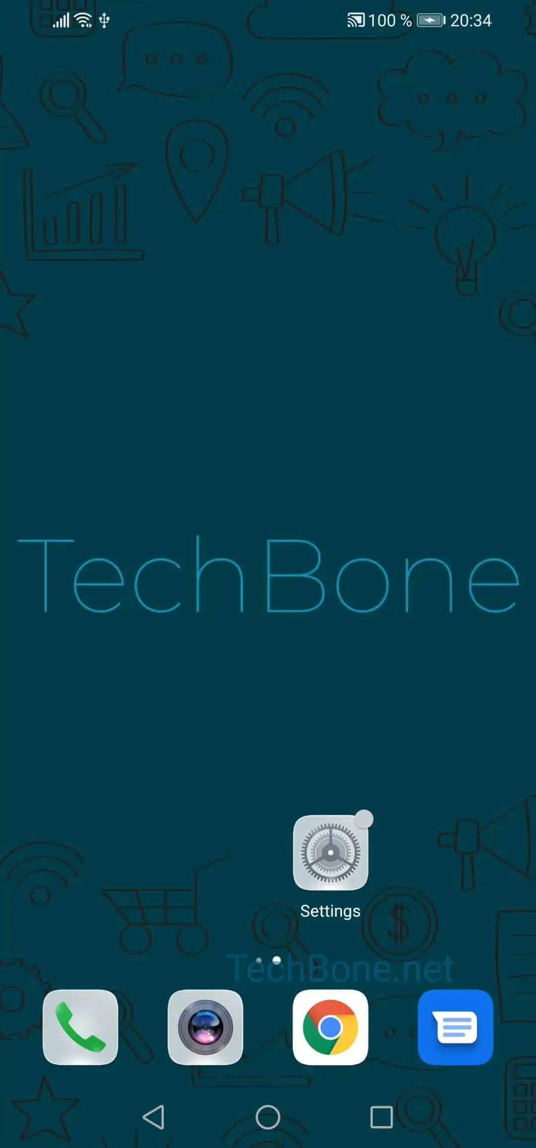 Screenshot Sound: Enable or Disable – EMUI: step 1 – Open the settings