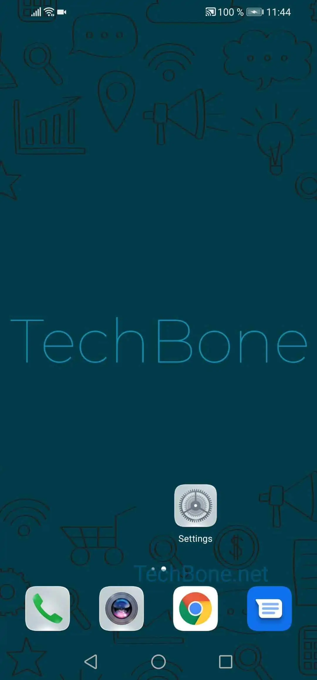 Lockdown Option Toggle – EMUI: step 1 – Open the settings