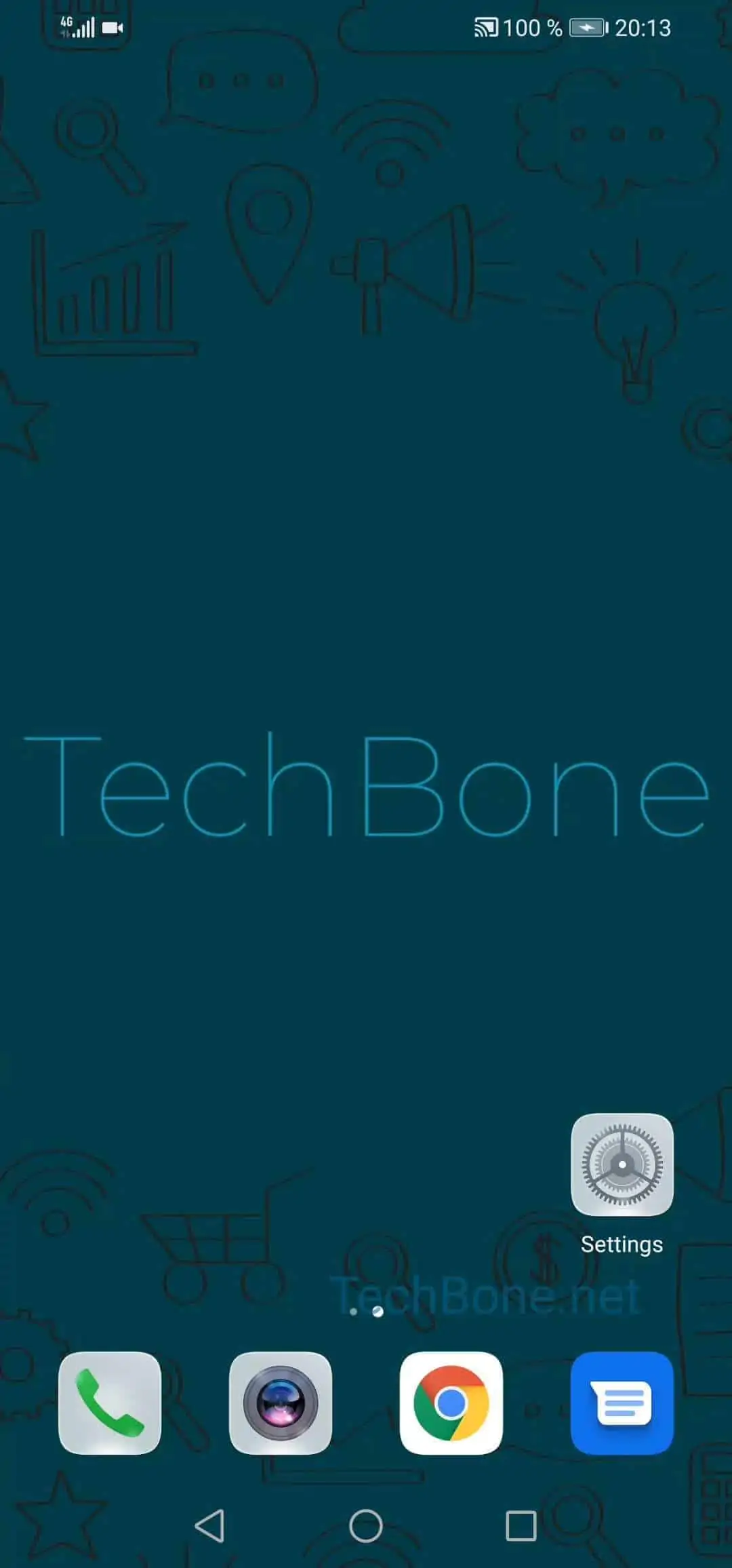 Enable or Disable Smart Cover Display Window – EMUI: step 1 – Open the settings