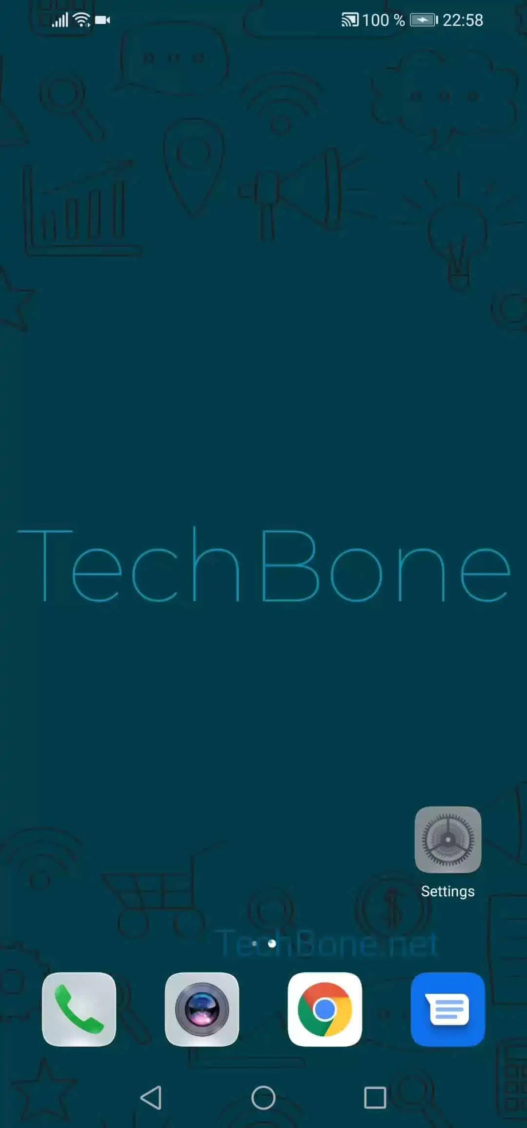 Show Certification Logos – EMUI: step 1 – Open the settings