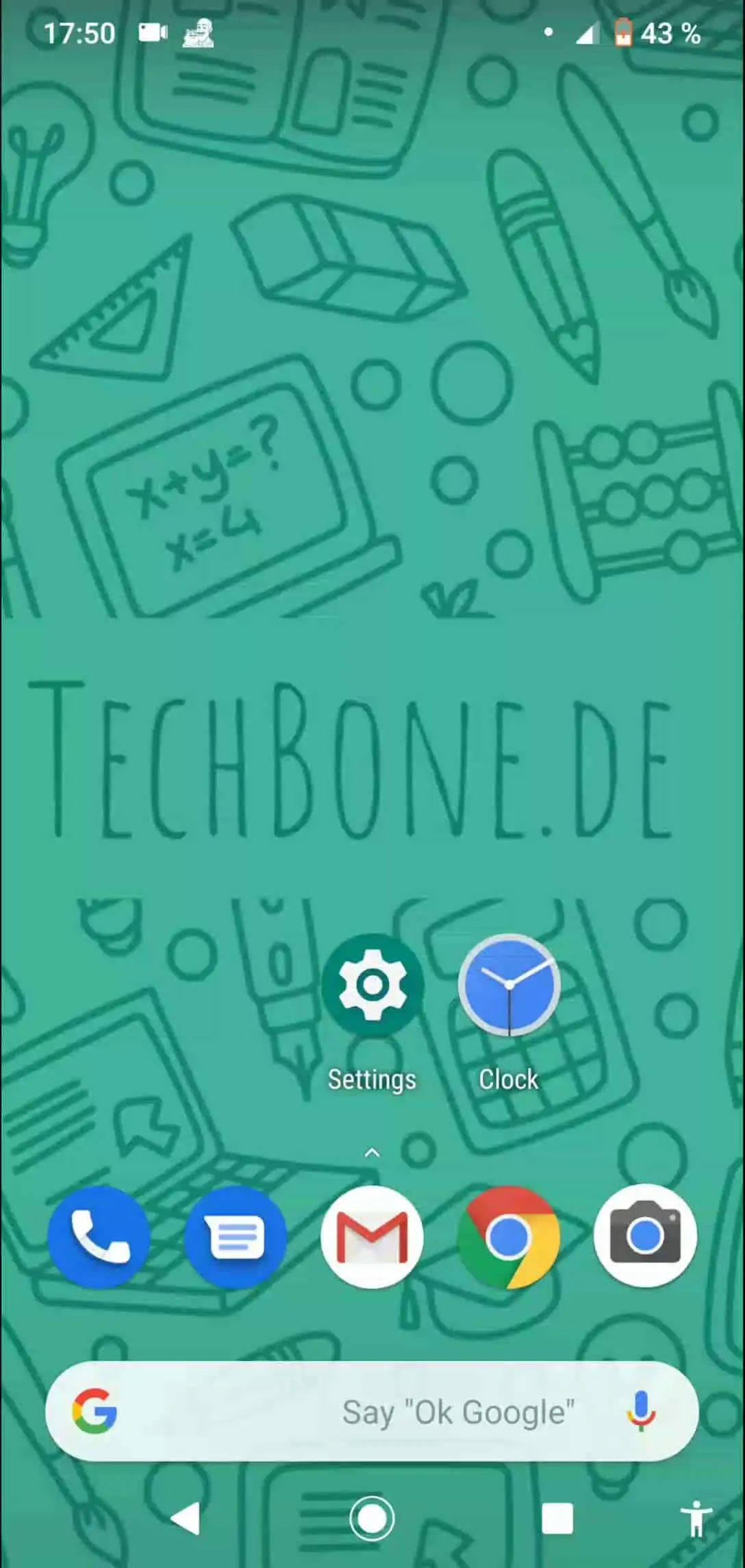 Default Alarm Sound – Android 9: step 1 – Open the settings