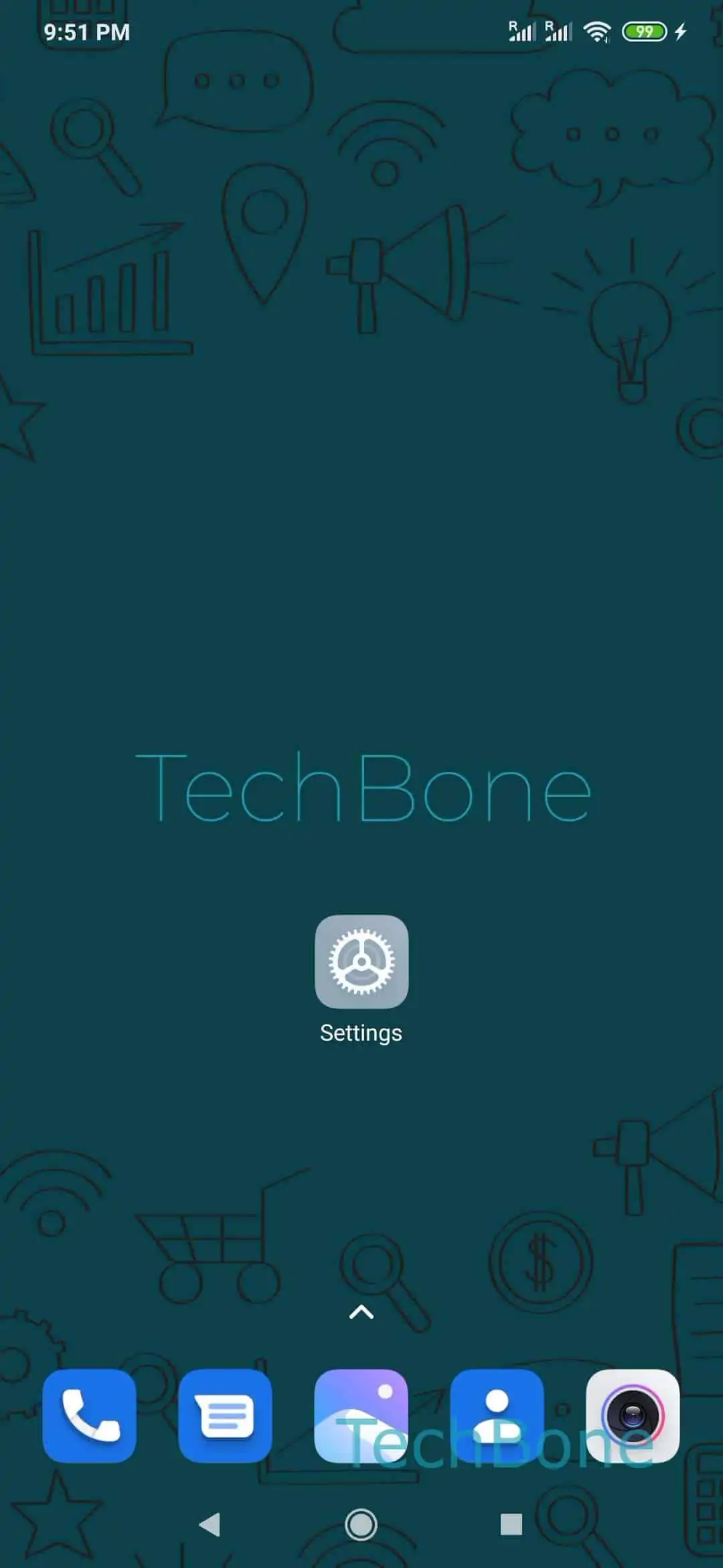 Clear Cache (Storage & Backup) – MIUI: step 1 – Open the Settings