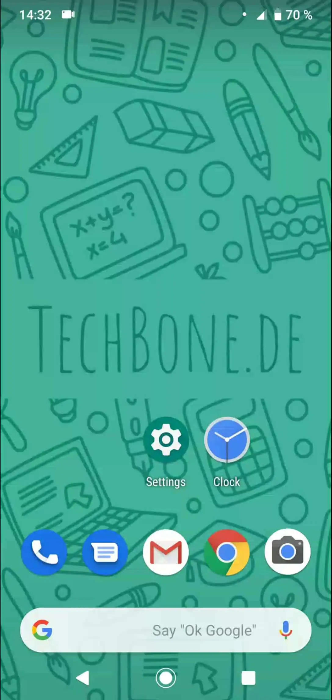Make a Phone Call – Android 9: step 1 – Open thePhone app