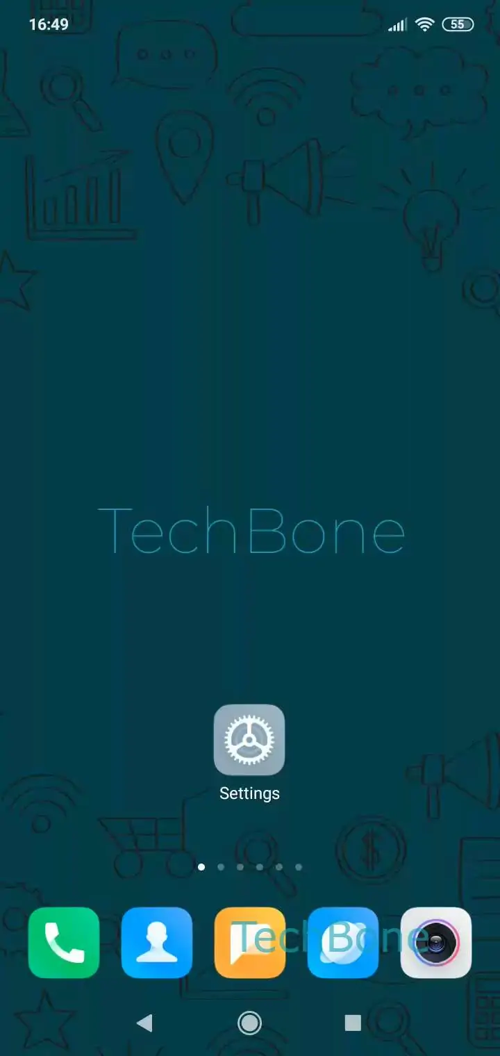 Enable Keyboard Dark Theme in Battery Saver – MIUI: step 1 – Open the Settings