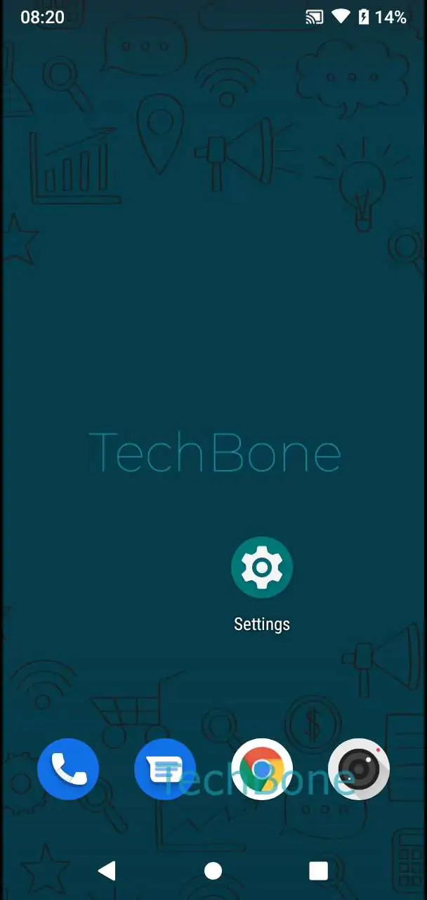 Optimize Battery Usage for Background Apps – Android 9: step 1 – Open the Settings